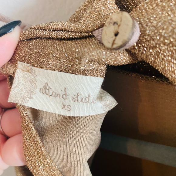 Altar’d State Gold Glitter Dress NEW - Picture 6 of 6